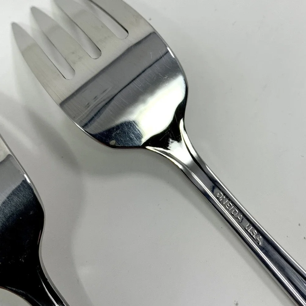 Set of 4 Oneida USA Liberty's Light Salad Fork Stainless Flatware 6.75